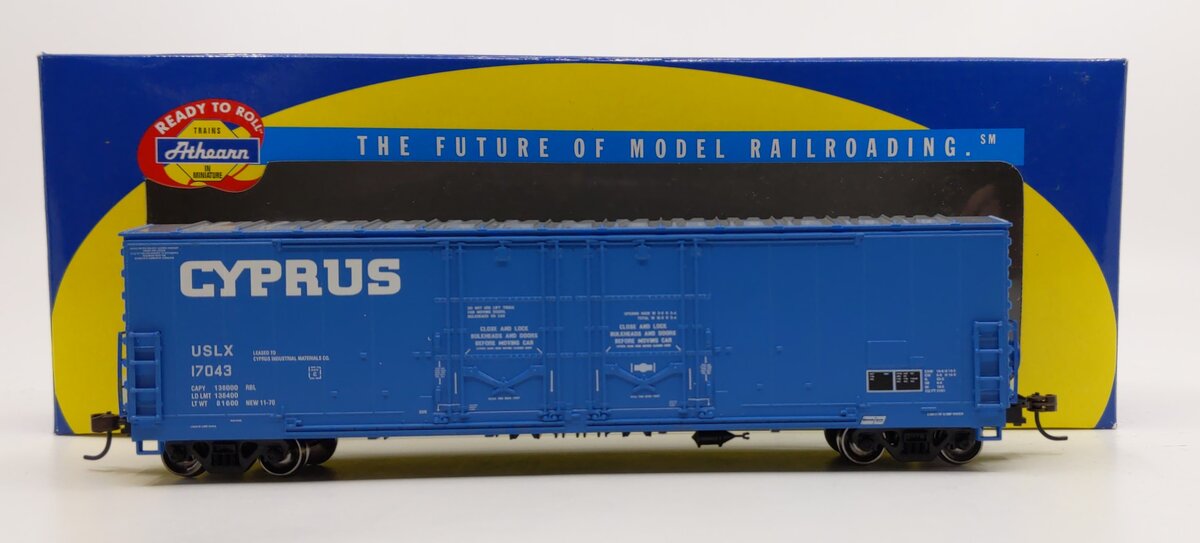 Athearn 91294 HO Cyprus 50' Double Plug Boxcar #17043