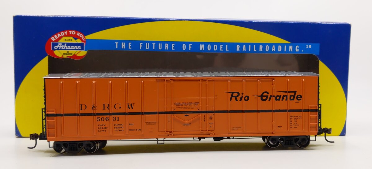 Athearn 88155 HO Scale Denver & Rio Grande Western 50' NACC Boxcar #50631