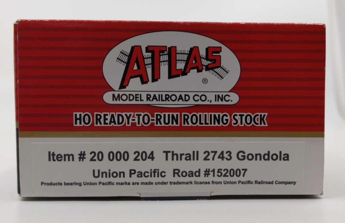 Atlas 20000204 HO Union Pacific Thrall 2743 Gondola #152007