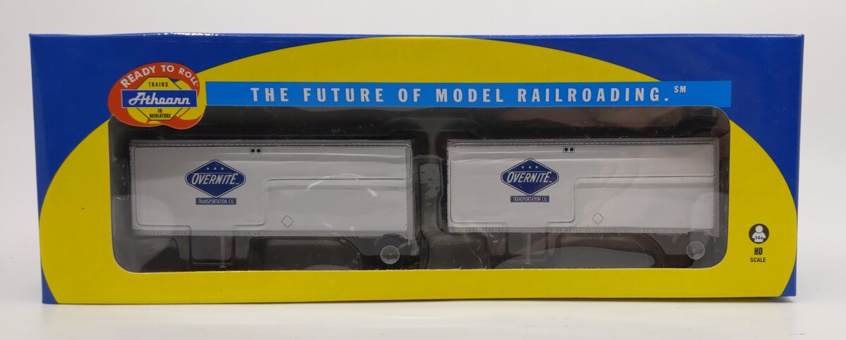 Athearn 29151 HO Overnite 28' Trailer #2 (Set of 2)