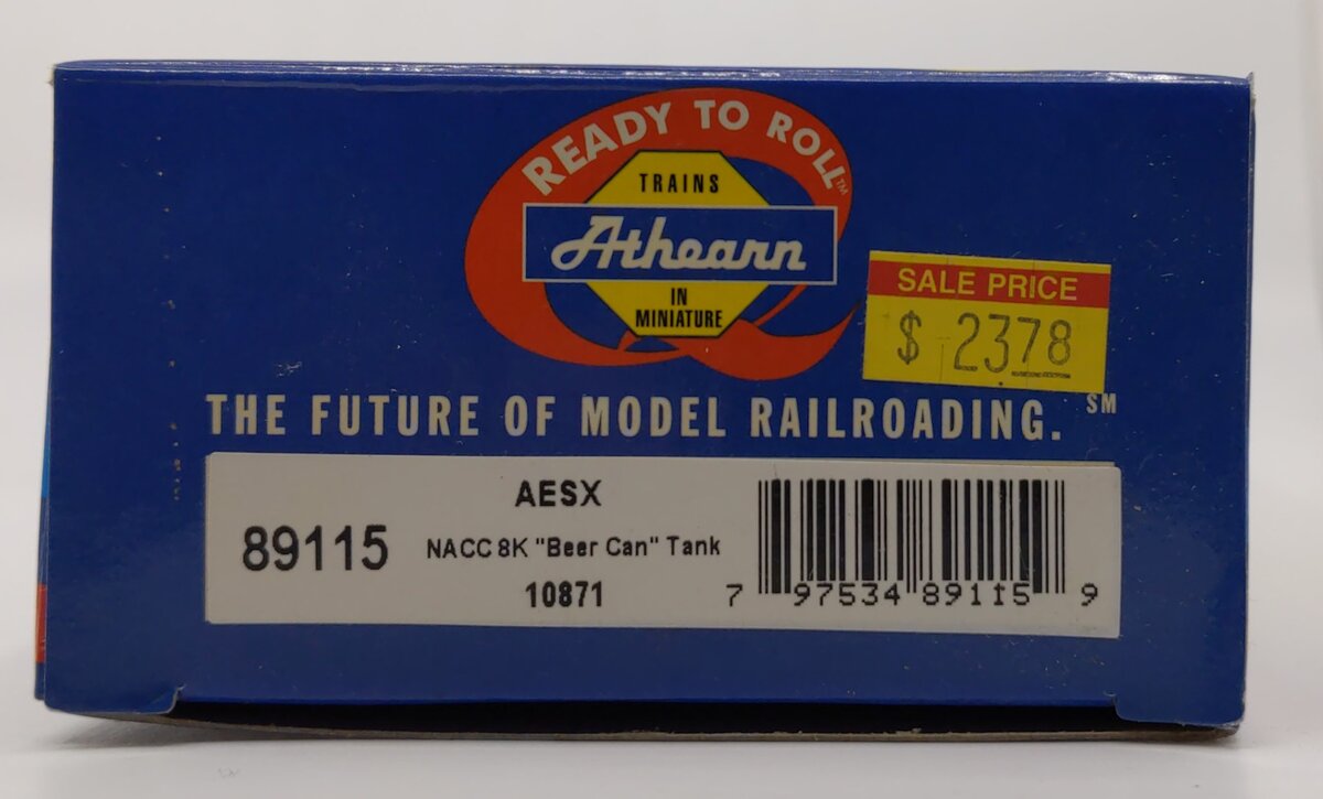 Athearn 89115 HO Scale AESX/Staley 30' NACC 8,000 Gallon Tankcar #10871