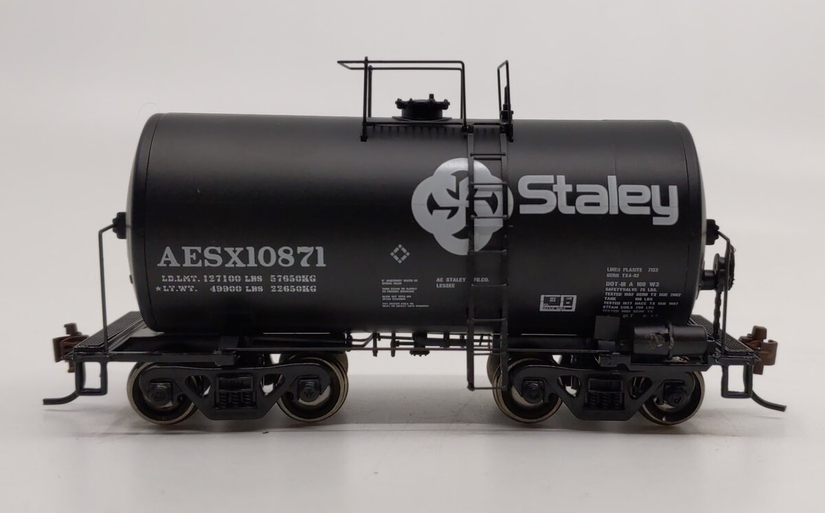 Athearn 89115 HO Scale AESX/Staley 30' NACC 8,000 Gallon Tankcar #10871