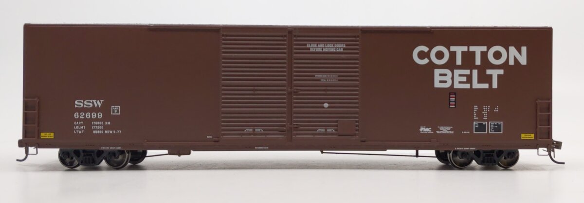 Athearn G4134 HO SSW Cotton Belt 60' Double Door Boxcar #62699 MT/Box
