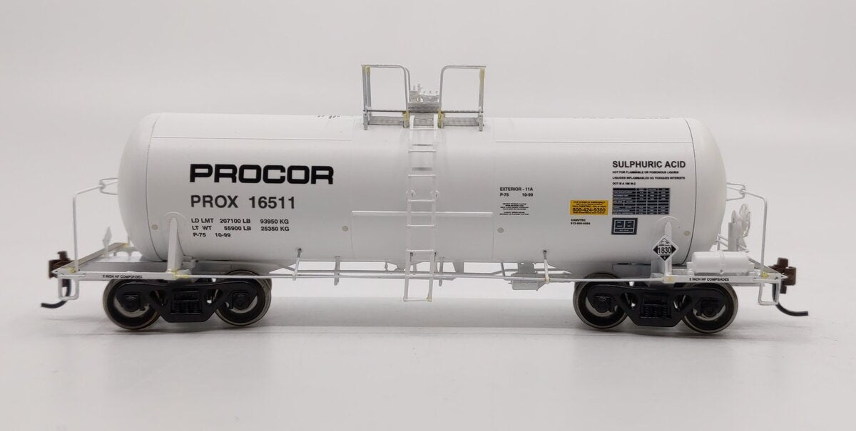 Athearn 96126 HO Procor 13,600-Gallon Acid Tank #16511 LN/Box
