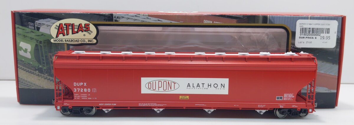 Atlas 20000002 HO Scale DuPont ACF 5701 Centerflow Hopper #37280