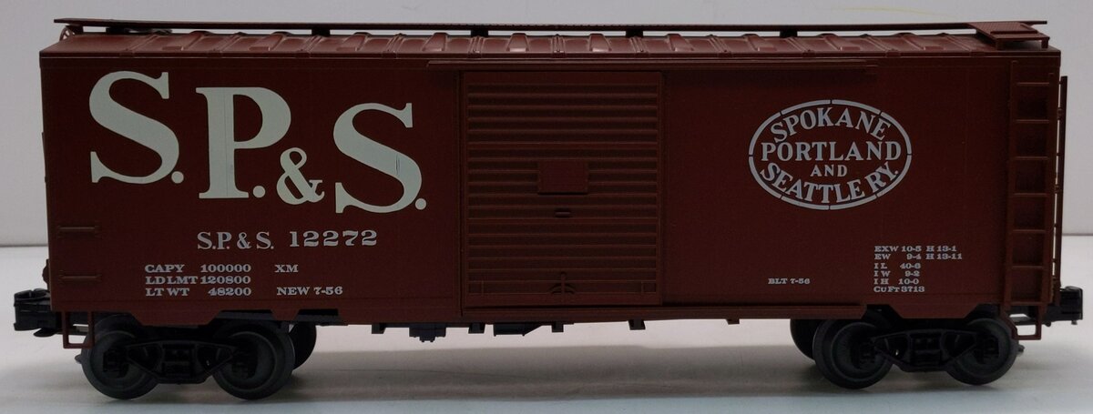 Weaver O-Gauge Spokane, Portland & Seattle (SP&S) Boxcar #12272 (3-Rail) EX/Box
