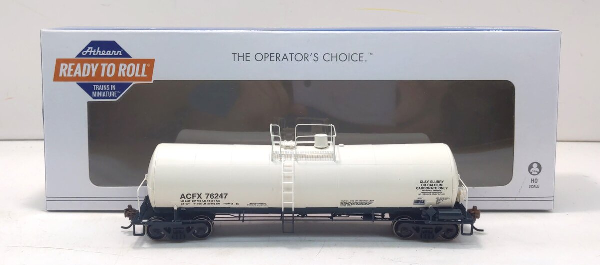 Athearn 16671 HO ACFX Ready-to-Run 16,000-Gallon Tank Car #76247