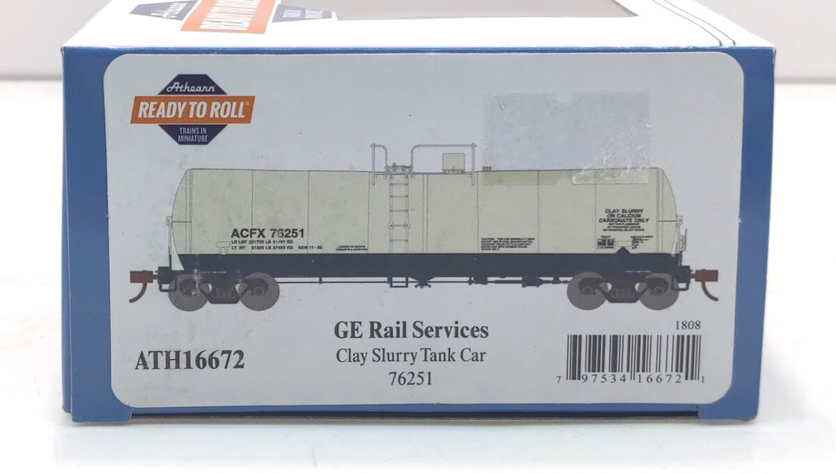 Athearn 16672 HO ACFX Ready-to-Run 16,000-Gallon Tank Car #76251