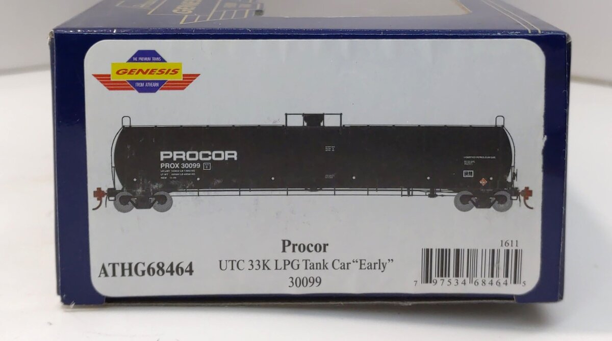 Athearn G68464 HO Procor UTC 33K LPG Tank Car #30099