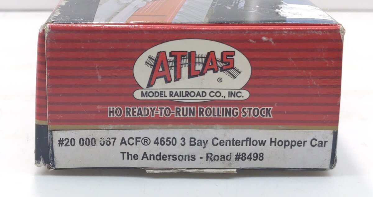 Atlas 20000067 HO The Andersons ACF® 4650 3-Bay Centerflow Hopper #8498 LN/Box