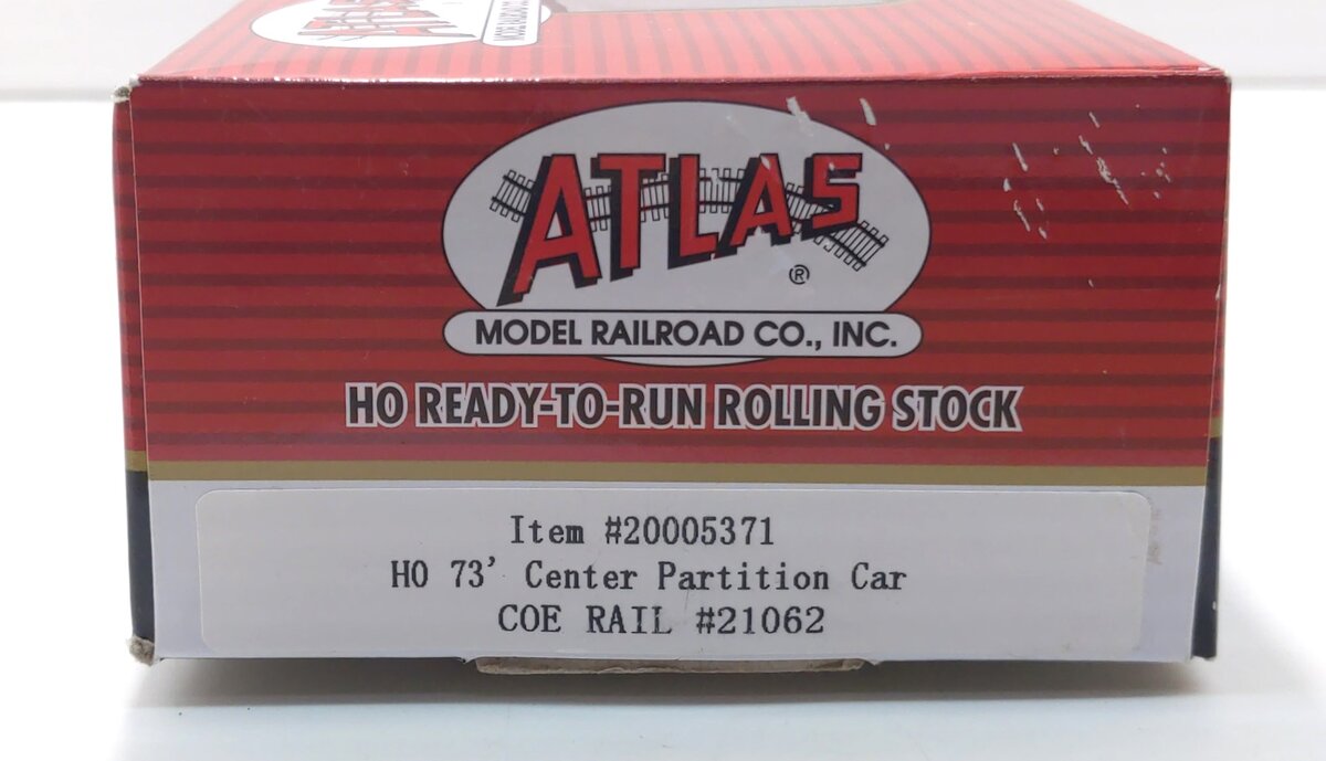 Atlas 20005371 HO Coe Rail 73' Center Partition Car #21062