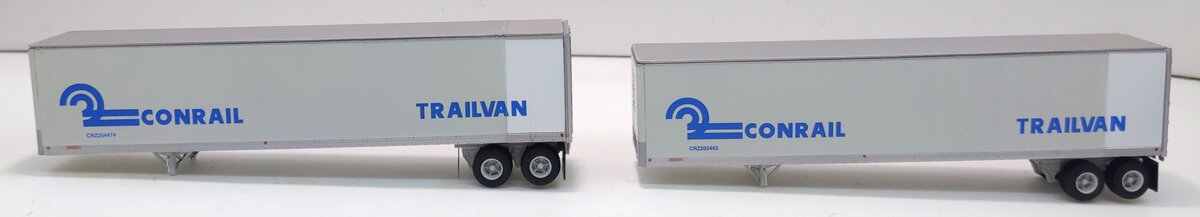 Athearn 73353 HO Conrail 45' Smooth Side Z-Van Trailers (2)