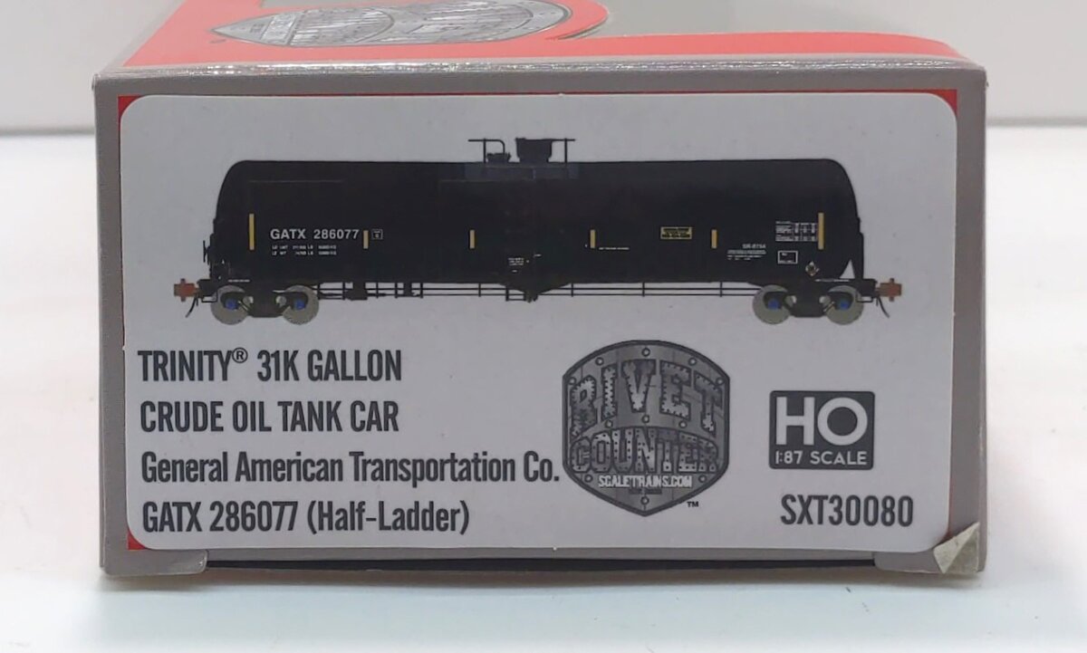 Scale Trains SXT30080 HO GATX Trinity Rail 31,000 Crude Oil Tank Car #286077