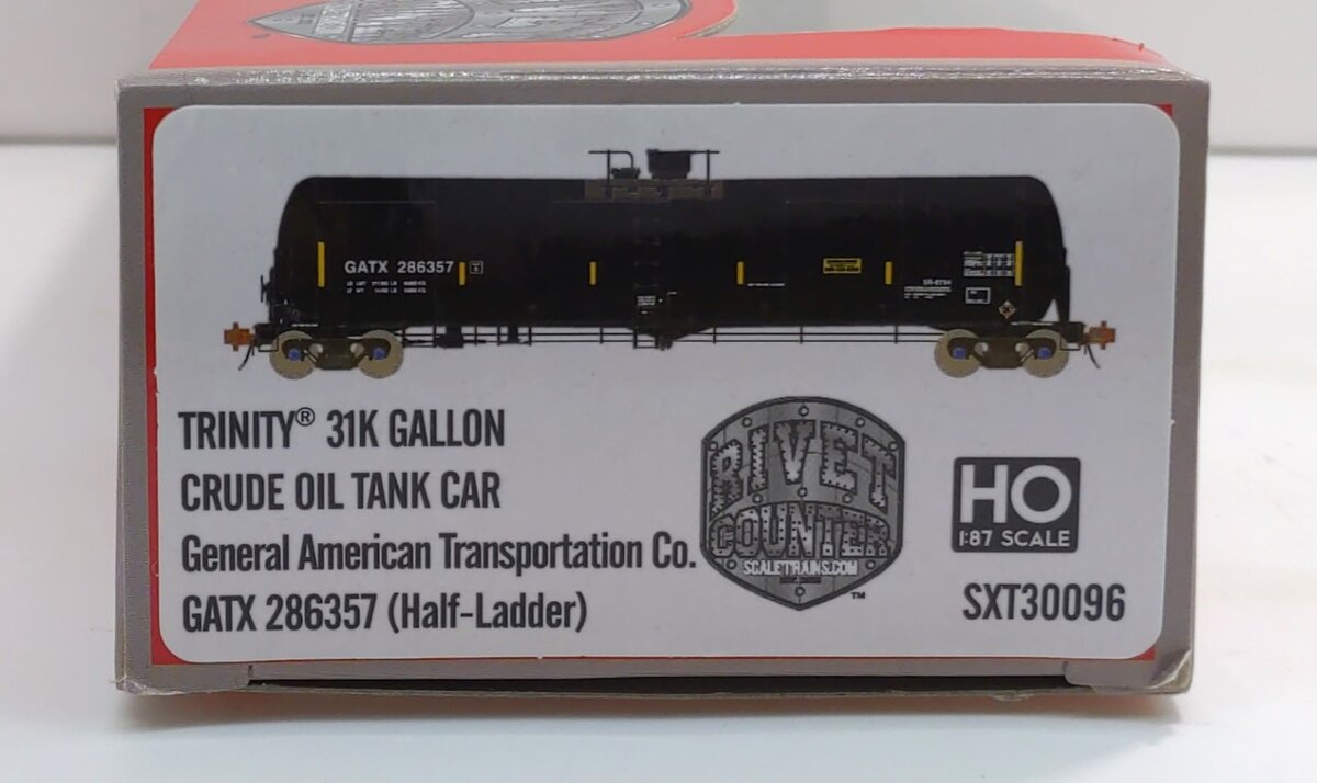 Scale Trains SXT30096 HO GATX Trinity Rail 31,000 Crude Oil Tank Car #286357
