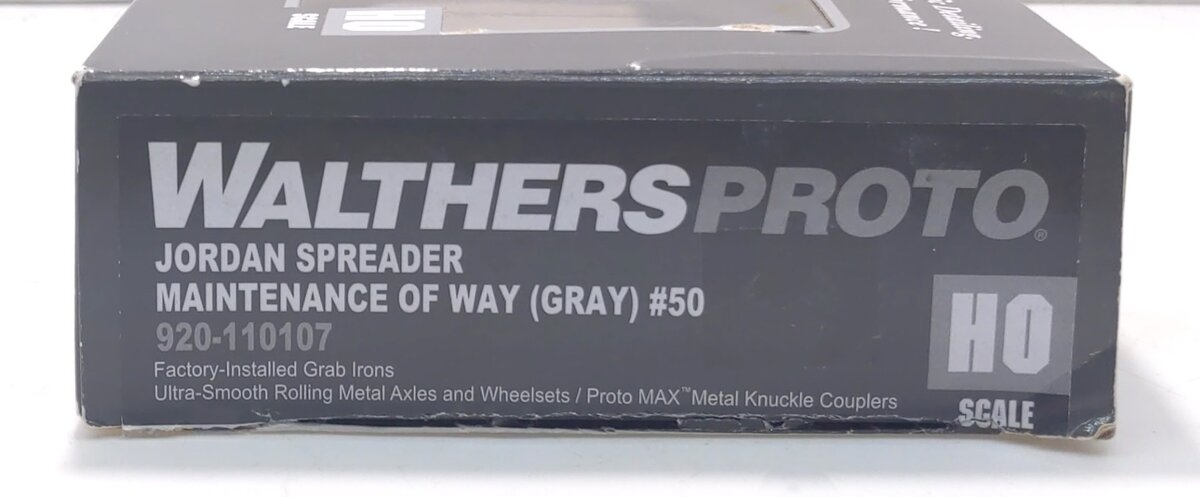 Walthers 920-110107 HO Maintenance of Way Gray Jordan Spreader #50