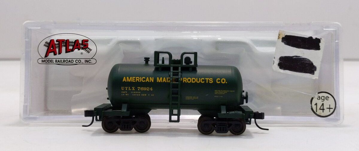 Atlas 31425 N UTLX American Maize Products Beer Can Tank Car #76924