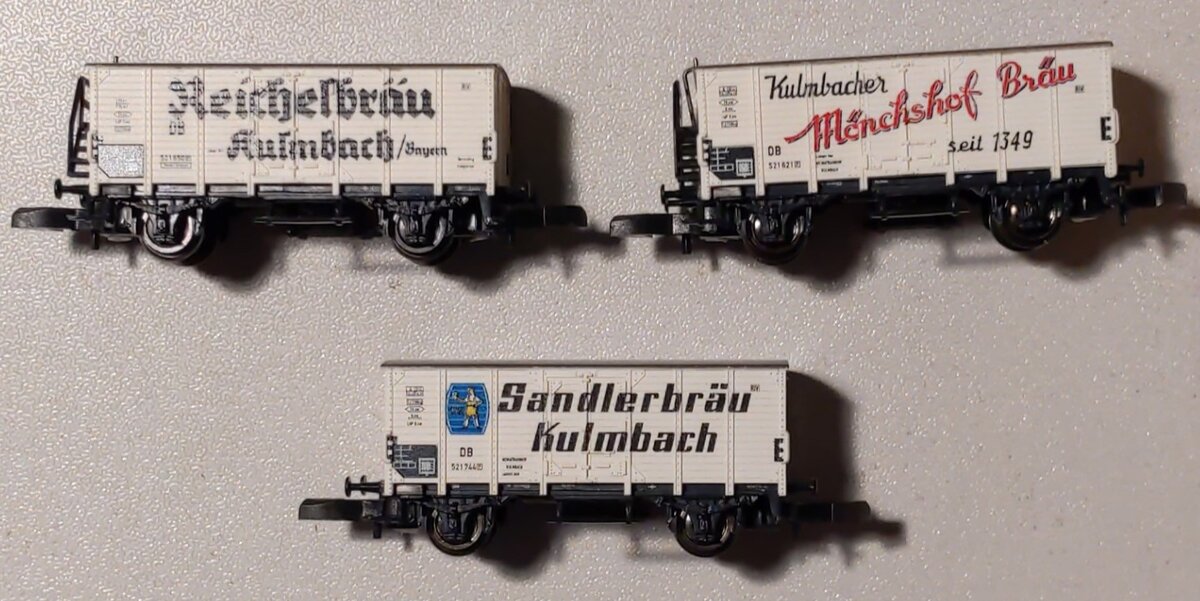 Marklin 48771 Z Scale Kulmbach Beer 3-Car Set LN