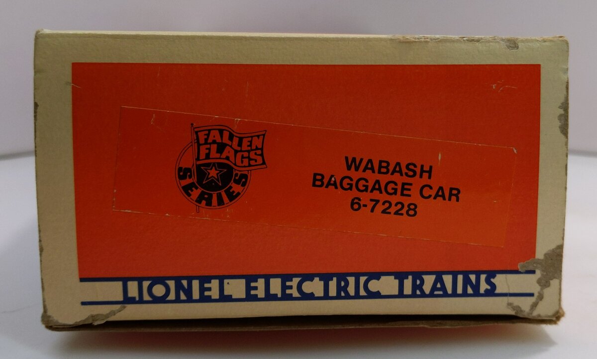Lionel 6-7228 O Gauge Wabash Baggage Car (FF #1) EX/Box
