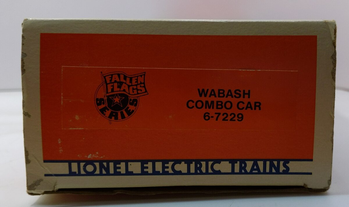 Lionel 6-7229 O Gauge Wabash Combination Car EX/Box