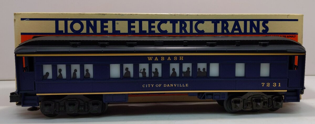 Lionel 6-7231 O Gauge Wabash "City Of Danville" Coach Car EX/Box