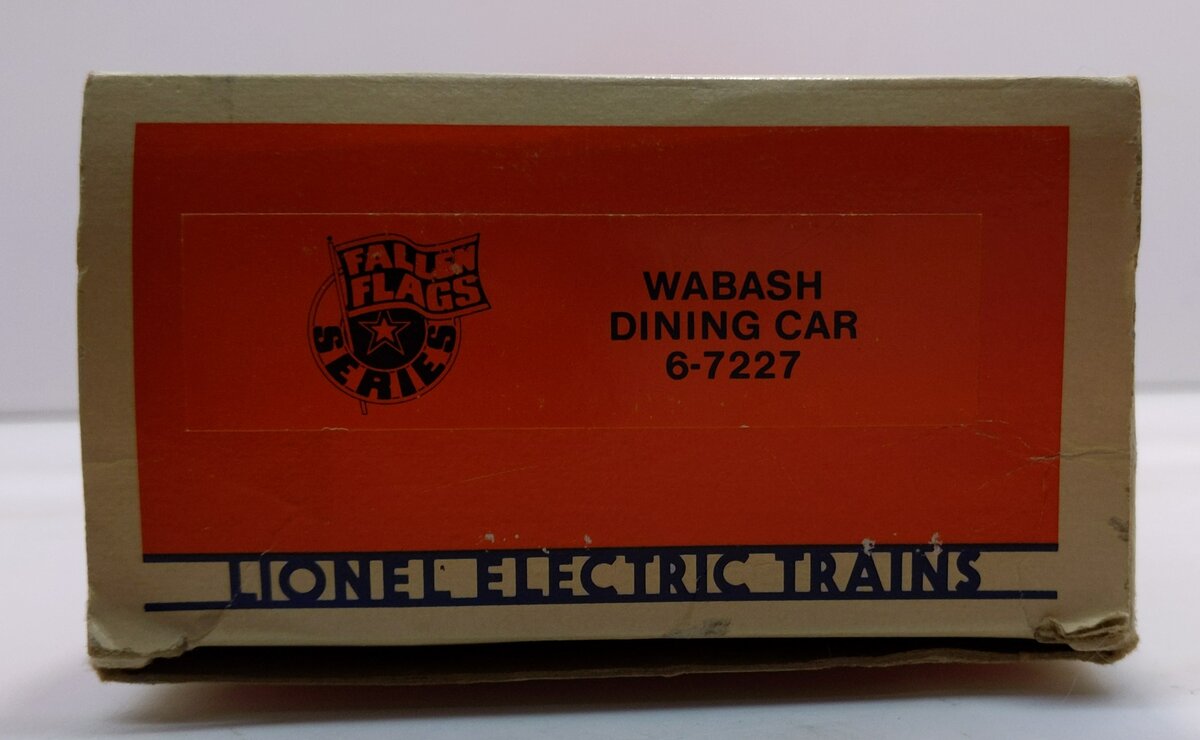 Lionel 6-7227 O Gauge Wabash Café Lounge Car #7227 EX/Box