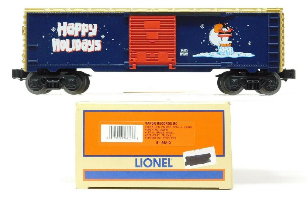 Lionel 6-36213 O Gauge Vapor Records Christmas Box Car – Trainz