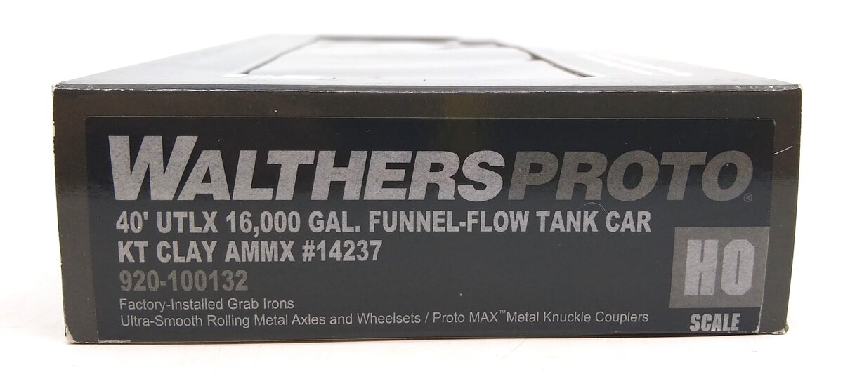 Walthers 920-100132 HO KT Clays AMMX 40' UTLX Funnel-Flow Tank Car #14237