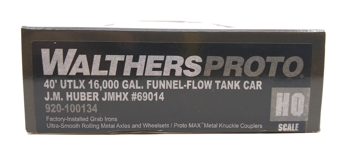 Walthers 920-100134 HO J. M. Huber 40' UTLX Funnel-Flow Tank Car #69014