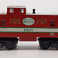 Lionel 6-36551 O Gauge Illuminated Christmas Cabooose #1225 LN/Box