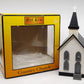 MTH 30-9002 O Gauge White Country Church with Gray Roof & Shutters #5 LN/Box