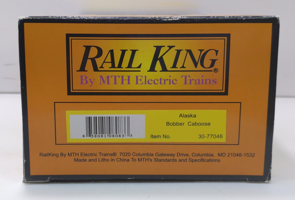 MTH 30-77046 O Alaska Bobber Caboose #10 NIB
