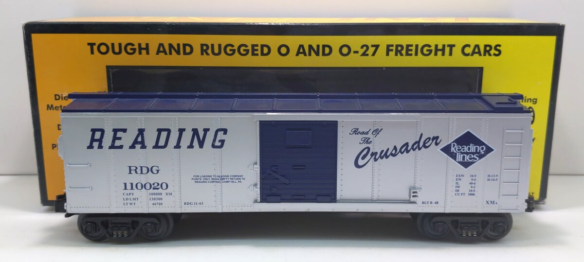 MTH 30-7438 O Gauge Reading Boxcar #110020 LN/Box