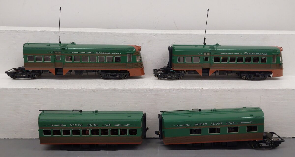 3rd Rail BRASS O Scale North Shore Lines Electroliner #801-802 (3Rail) EX/Box