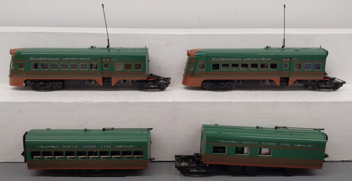 3rd Rail BRASS O Scale North Shore Lines Electroliner #801-802 (3Rail) EX/Box