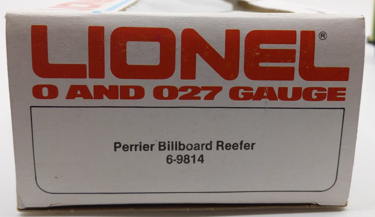 Lionel 6-9814 O Gauge Perrier Billboard Reefer Car #9814 LN/Box