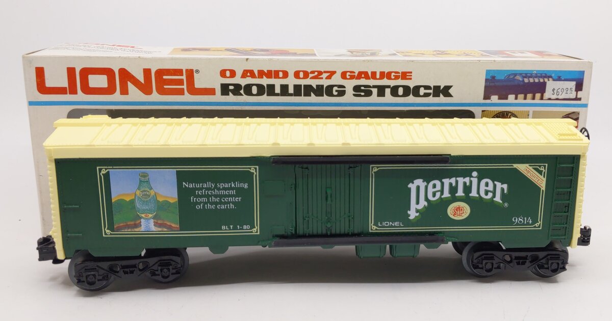 Lionel 6-9814 O Gauge Perrier Billboard Reefer Car #9814 LN/Box