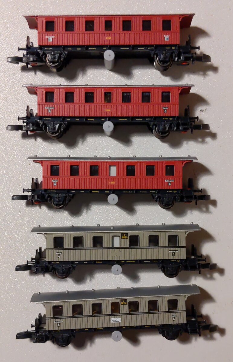 Marklin 87009 Z Scale Wurttemberg Passenger Car Set (Set of 5)
