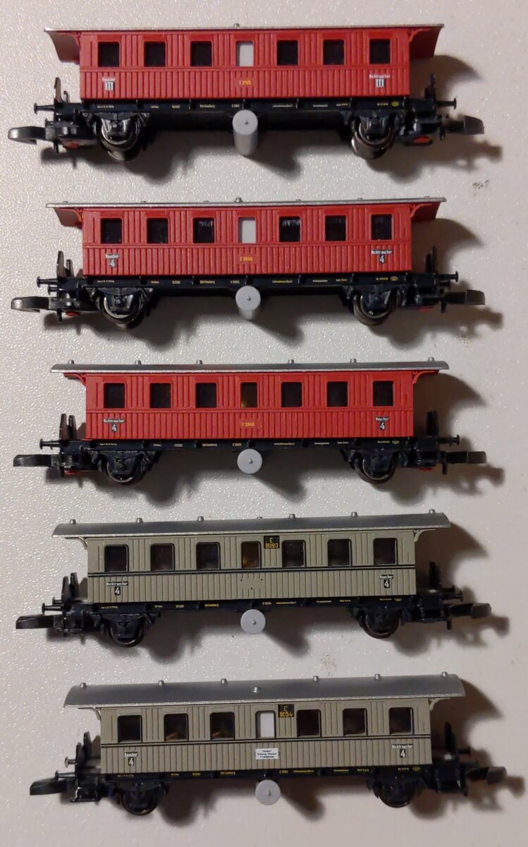 Marklin 87009 Z Scale Wurttemberg Passenger Car Set (Set of 5)