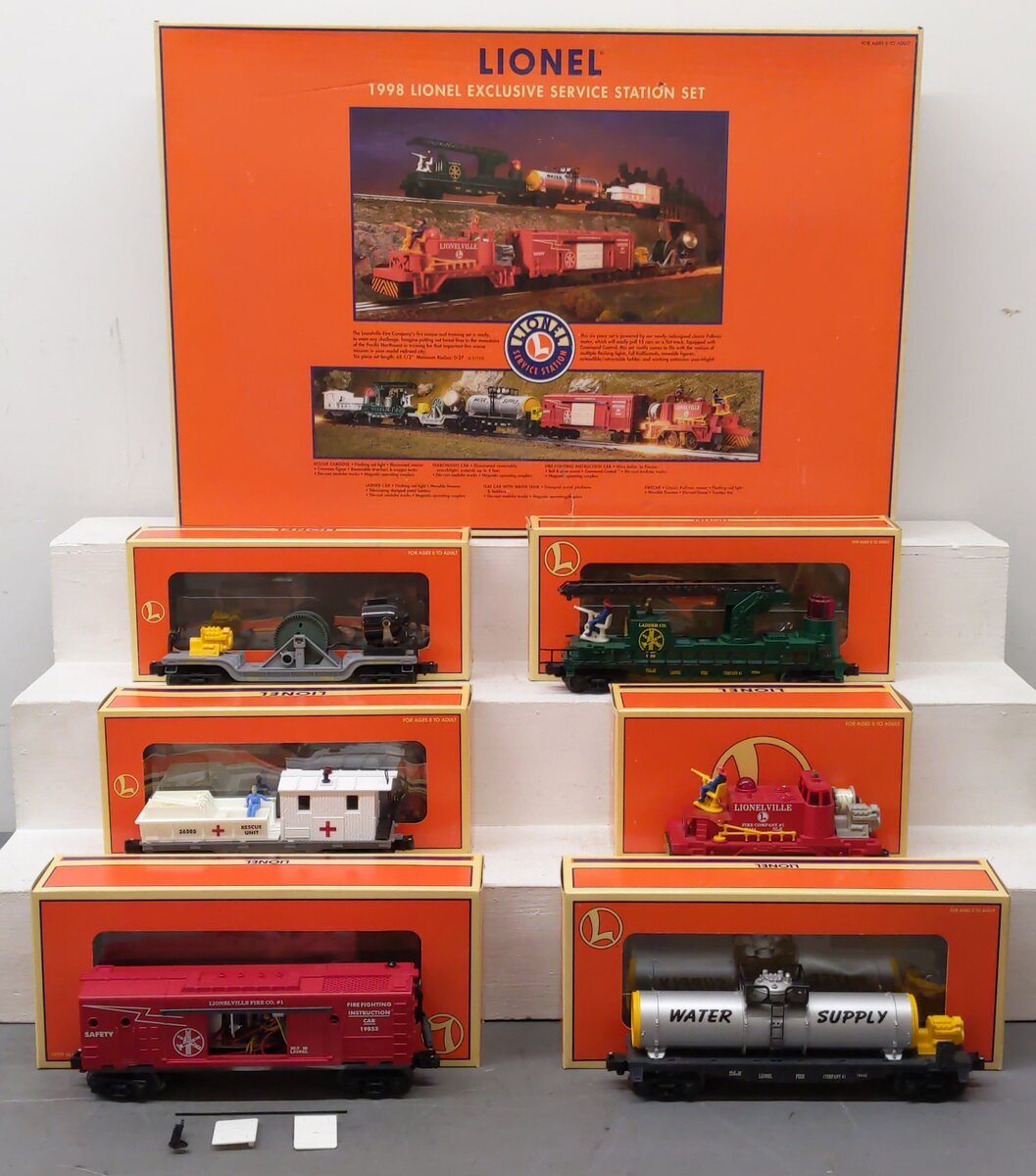 Lionel 6-21753 1998 Exclusive Service Station O Gauge Train Set EX/Box