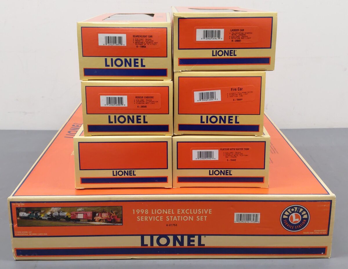 Lionel 6-21753 1998 Exclusive Service Station O Gauge Train Set EX/Box