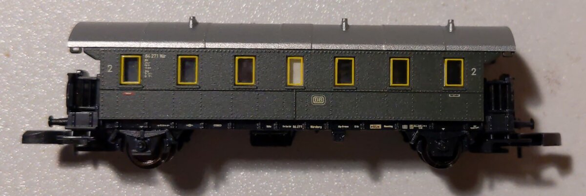 Marklin 87509 Z Scale German Federal Railroad Passenger Car Set (Set of 4)
