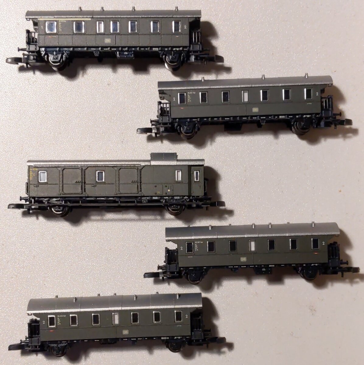 Marklin 87507 Z German Federal RR DB Höllentalbahn Passenger Set (Set of 5)