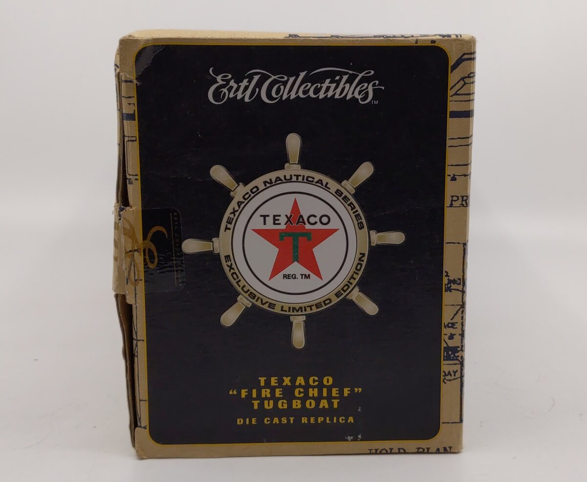 Ertl 19800 Texaco Die-Cast Fire Chief Tugboat Coin Bank