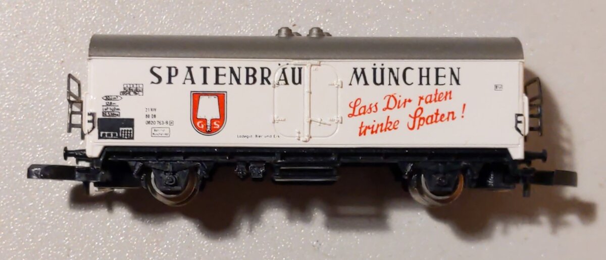 Marklin 8602 Z Mini Club Spatenbrau Munchen Reefer Car LN/Box