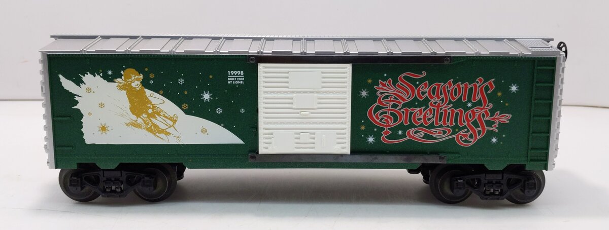 Lionel 6-19998 O Gauge 2001 Christmas "Season Greetings" Boxcar NIB