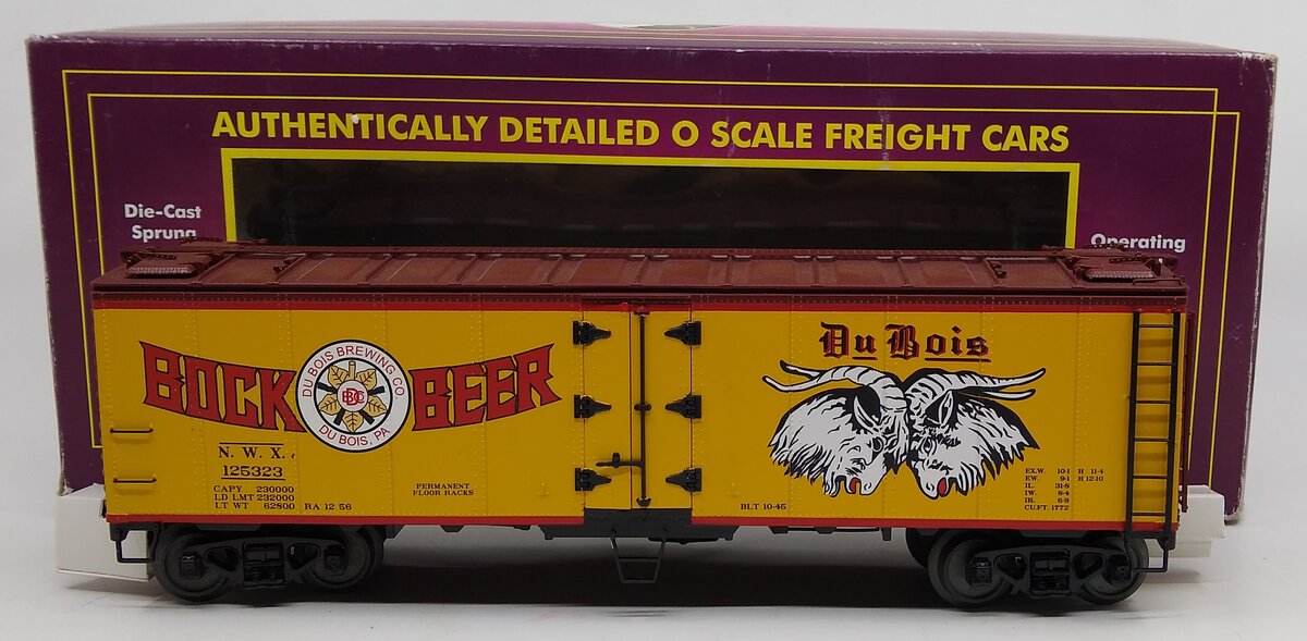 MTH 20-94238 Du Bois Brewing Co. 40' Steel Sided Reefer Car #125304