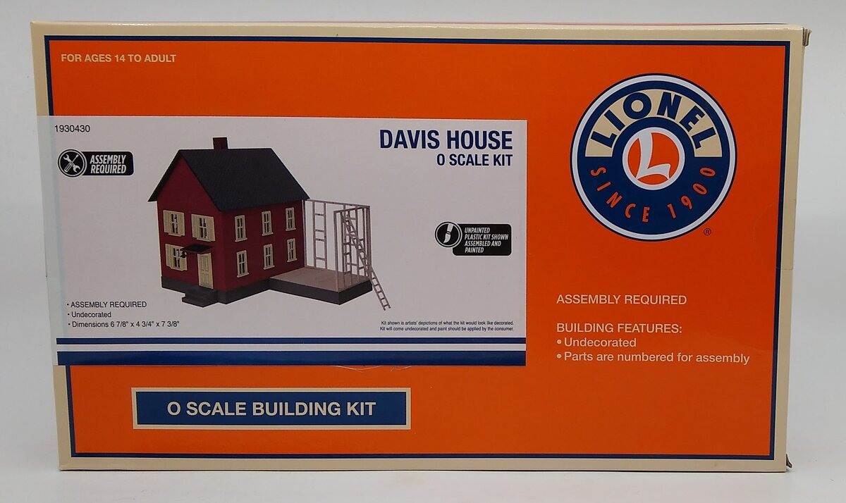 Lionel 1930430 O Davis House Building Kit