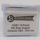 Bluford Shops 14381 N Chessie C&O 14-Panel 70 Ton 3-Bay Hopper with Coal Load