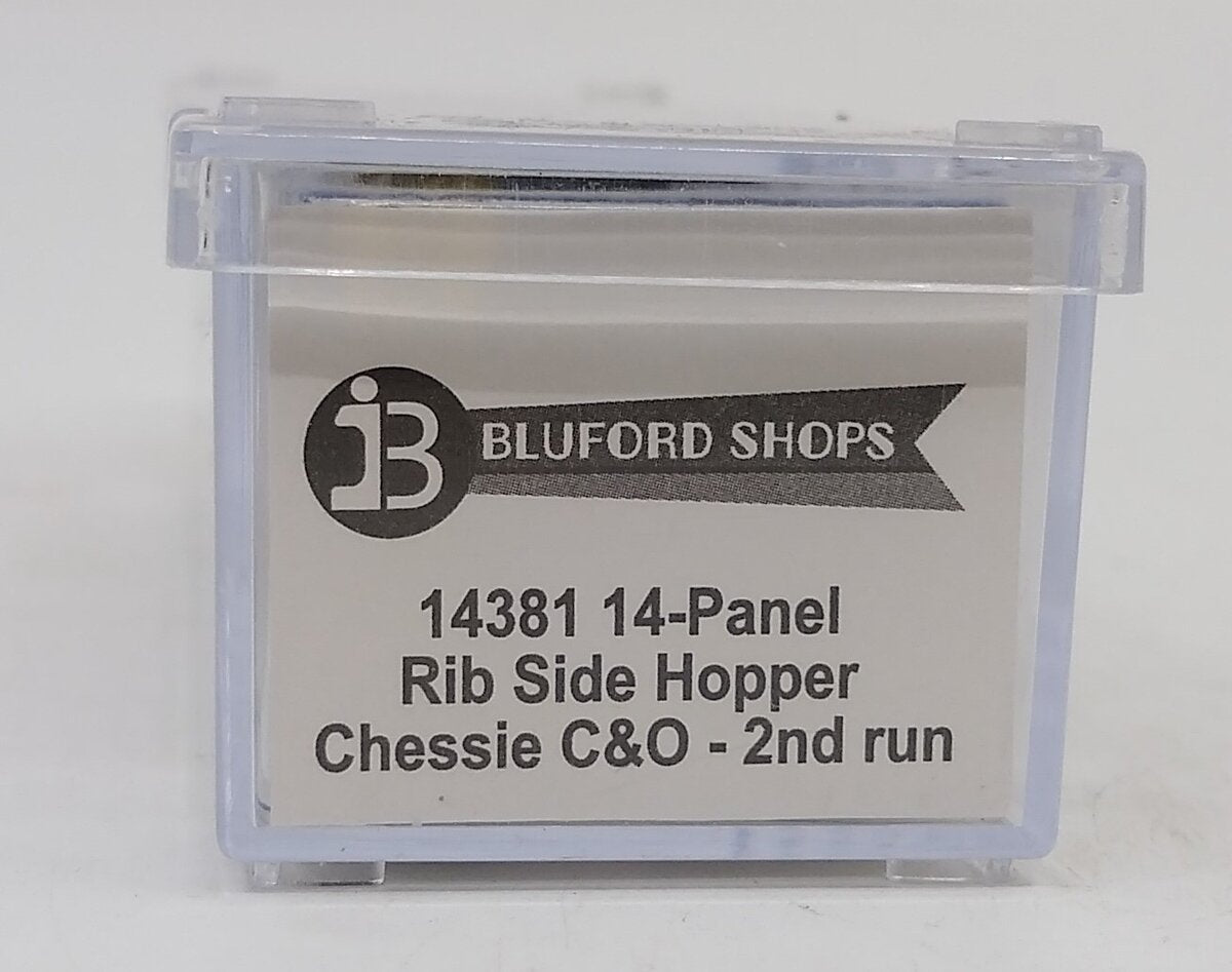 Bluford Shops 14381 N Chessie C&O 14-Panel 70 Ton 3-Bay Hopper with Coal Load