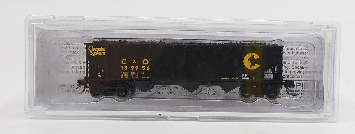 Bluford Shops 14381 N Chessie C&O 14-Panel 70 Ton 3-Bay Hopper with Coal Load